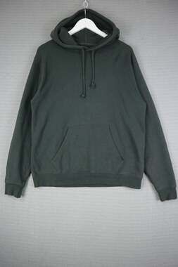 Beams Plus Japanese Brand Dark Green Pullover Hoodie Medium Olive French Terry